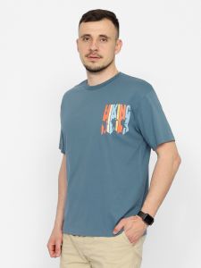 60277-48 Футболка мужская цвет т.серый
