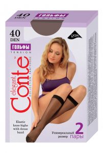 получулки жен. 8с2 TENSION 40 уп.2 шт Conte
