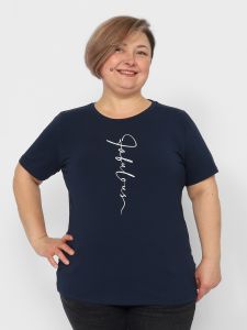 Футболка женская цвет т.синий 60276-41